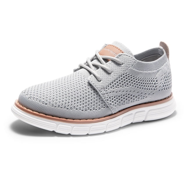 Zapatillas para Niños Bruno Marc Gris de Malla Ligera Talla 10 para Niños Pequeños