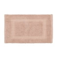 thumbnail image 2 of Jean Pierre New York Sophie Border 100% Cotton Bath Mat - Non-Slip Bath Rug - Pink Dusty Rose - 20" x 32", 2 of 8