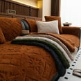 thumbnail image 4 of XmhyTop-A 1 Piece 70*70cm Khaki Furry Couch Cover - Plush Sofa Slipcover, Non-slip Sectional Couch Cover, Pet Furniture Protector, Furry Fluffy Sofa Slipcovers, 4 of 5