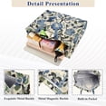 thumbnail image 3 of FORMRS Womens Corduroy Tote Bag Crossbody Shoulder Handbag with Pocket, Blue Floral, 3 of 7