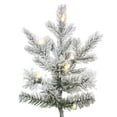 thumbnail image 2 of Vickerman 6.5' x 54" Flocked Kiana Christmas Tree, Low Voltage LED Warm White Lights., 2 of 5
