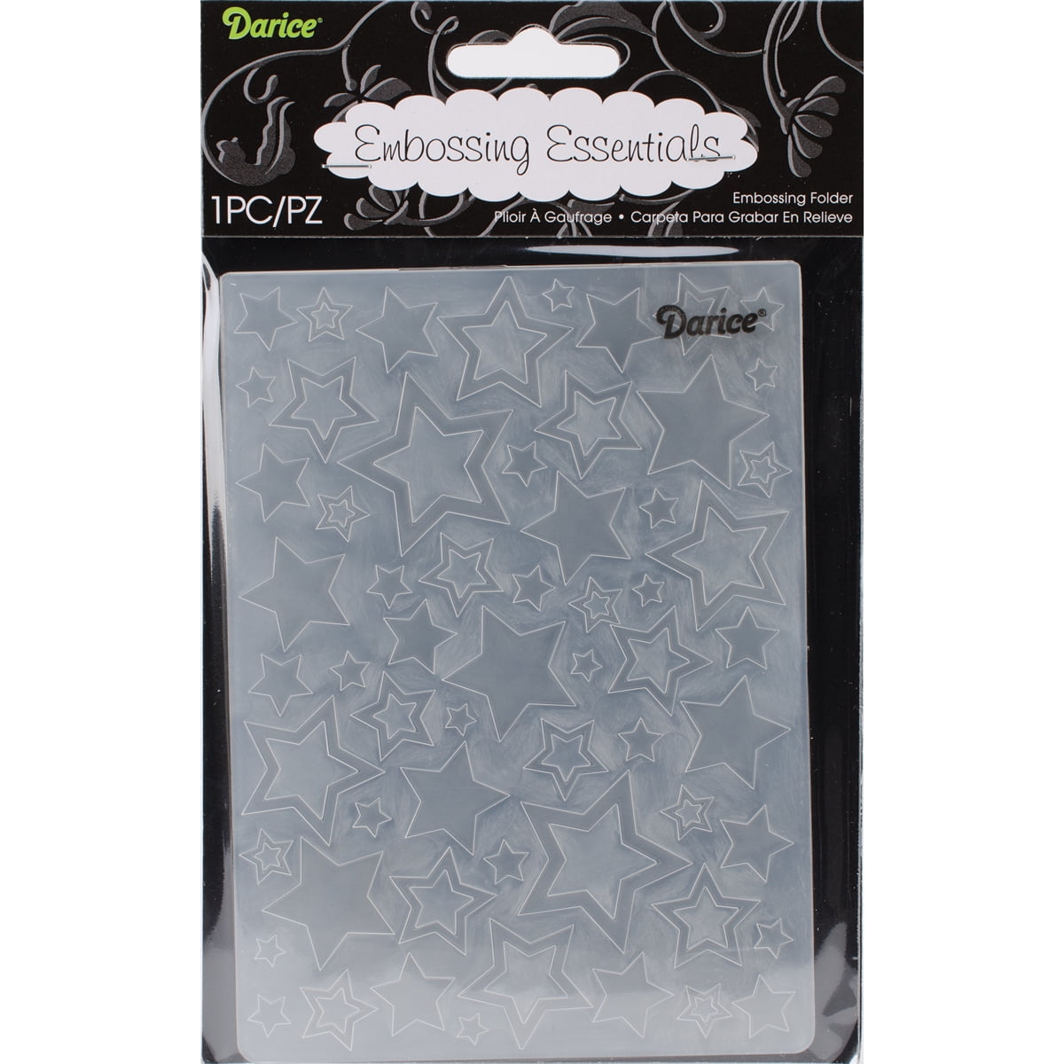 Embossing Folder 4.25"X5.75"Stars Assortment