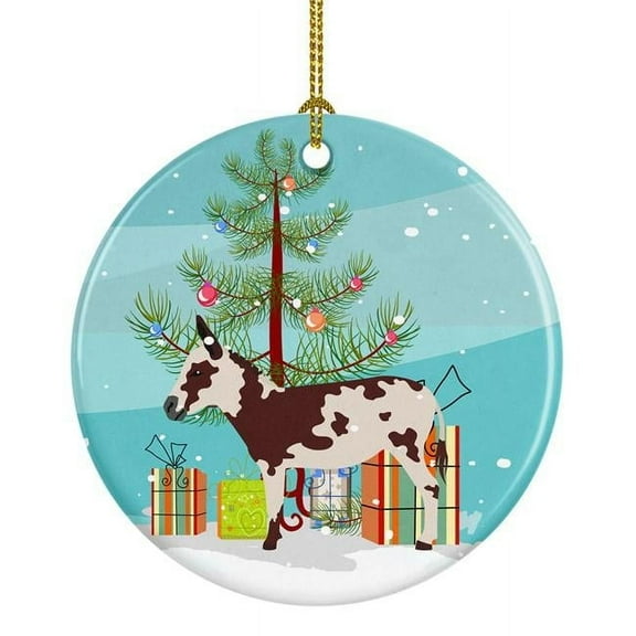 Carolines Treasures BB9218CO1 American Spotted Donkey Christmas Ceramic Ornament