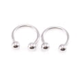 thumbnail image 4 of Basique 10 Pcs Fer à Cheval Tétine Captive Labret Bijou de Perçage 14 g, 4 of 7
