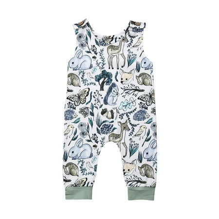 

Canrulo Newborn Baby Girl Boy Animal Romper Bodysuit Jumpsuit Playsuit Clothes Outfits White 18-24 Months