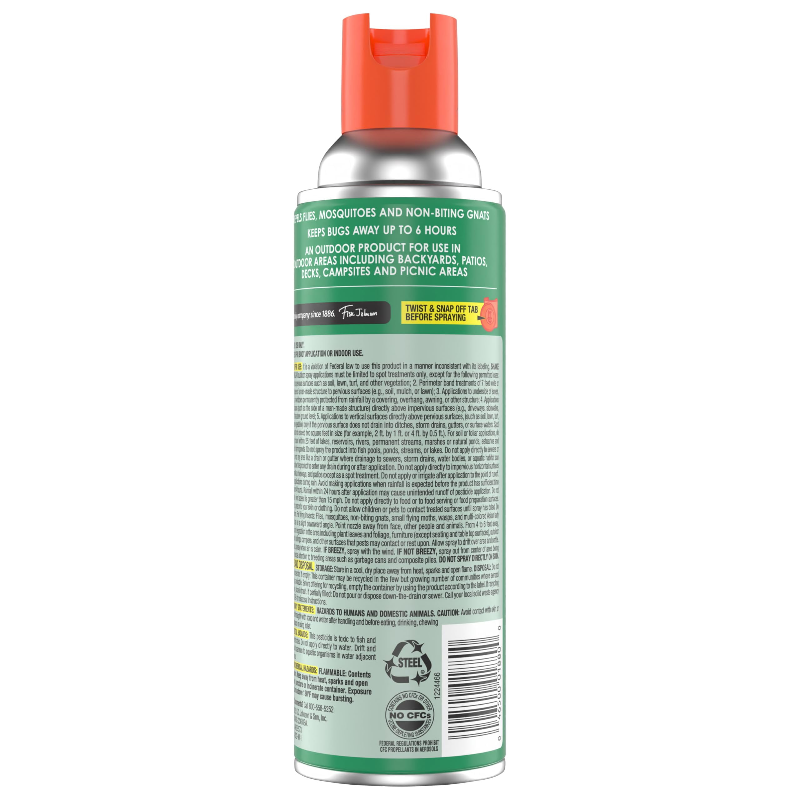 OFF! Outdoor Insect & Mosquito Repellent Fogger, Backyard Pretreat, Kills & Repels Insects in an up to 900 sq, ft, Area, 16 oz Pack of 3