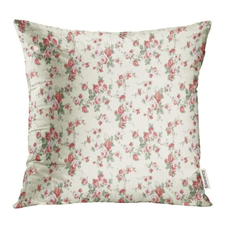YWOTA Colorful Elegant Vines Rose Flower Pattern with Vintage Color and Light Ground Pillow Cases Cushion Cover 20x20