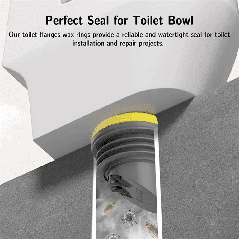 Toilite Ring Toilet Wax Rings 2PCS Toilet Flanges Wax Rings With Prevent Backflow ...
