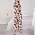 thumbnail image 3 of Sikiie Rose Flowers Women's Long-Sleeve Shirt and Full-Length Bottom Pajama Set (s-xxl)-XX-Large, 3 of 7