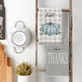 thumbnail image 4 of Sm:)e Buffalo Plaid Blue Pumpkin Give Thanks Eucalyptus Fall Thanksgiving Kitchen Dish Towels 18x26 Inch Set of 4, 4 of 6