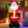 thumbnail image 1 of FT Tall Christmas Inflatables Outdoor Decorations Blow Up Snowman Inflatable Candy Cane Buildin Rotating Colorful LEDs Xmas Snow Man Blowups Yard Decoration for Party Holiday Indoor L, 1 of 9