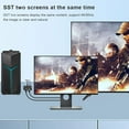 thumbnail image 3 of Divisor de Concentrador 8K DP 1.4 MST, Convertidor de Video DP a DP+HDMI 1 en 2 Salidas con Función MST, Compatible con Extender y Modo Espejo, (Solo PC con Windows), 3 of 7