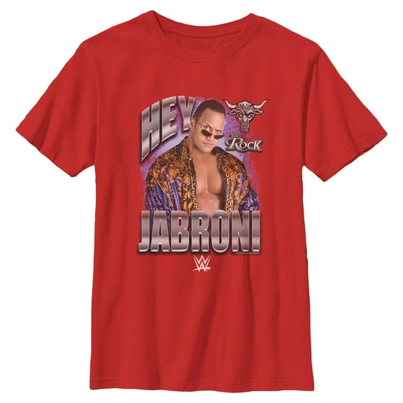 Boys WWE The Rock Hey Jabroni T Shirt