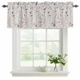 thumbnail image 2 of Flowers Birds Valances for Windows, Decorative Rod Pocket Window Valance Curtains, Spring Botanical Floral Tree Branches Short Curtain Drapes for Kitchen/Bathroom/Living Room, 2 Panels, 42" W x 12" L, 2 of 8