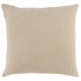 thumbnail image 3 of 22 Inch Square Accent Throw Pillow, Hand Embroidered Linear Patterns, Ivory, 3 of 5