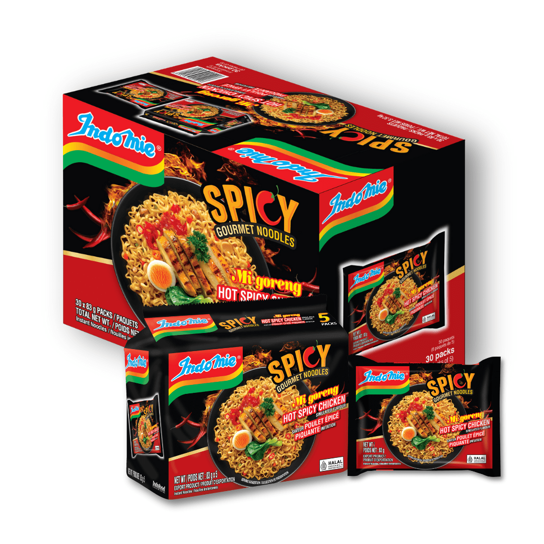 NOUILLES CHAUDES AU POULET ÉPICÉ INDOMIE FRIED NOODLES