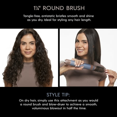 InfinitiPRO by Conair DigitalAIRE Wet-to-Dry Multi Styling Wand, Powerful Hair Blow Dryer and Multi-Styler w attachments - Powder Blue