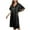 Black, variant on GHSOHS Robes for Women Nightgown Womens Robes Solid Color Ice Silk Nightdress Summer Short Sleeve Women's Gown Sleepwear Sleepshirt Robe Pajamas Nightgown Homewear Lingerie