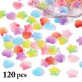 thumbnail image 2 of Coofit 120PCS Resin Charm DIY Heart Star Shape Resin Embellishment Jewelry Charm, 2 of 10