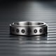 thumbnail image 2 of De Anillos Giratorios De Acero Inoxidable Para Mujeres Y Hombres, Anillos De Ansiedad, Anillos De Banda De Luna Y Estrella, Conjunto De Anillos De Promesa De Boda Para Aliviar El Estrés 5 Uds Minnieouse AP006629-03, 2 of 6