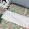thumbnail image 4 of Designart 'Retro Circular Pattern VI' Mid-Century Modern Duvet Cover Set, 4 of 4