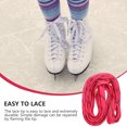 thumbnail image 4 of 1 Paire de Lacets en Polyester Chaussures de Glace Lacets Cirés Patins à Roulettes Lacets Cirés (Rose), 4 of 9