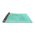 thumbnail image 2 of Ahgly Company Indoor Round Oriental Light Blue Traditional Area Rugs, 6' Round, 2 of 4