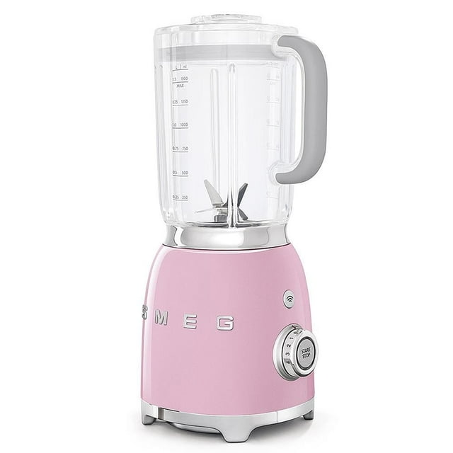 Licuadora Smeg 4 velocidades y 3 funciones pre-programadas Rosa