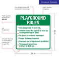 thumbnail image 3 of Playground Rules Sign, Use Playground At Own Risk Sign,, 3 of 8