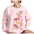 thumbnail image 4 of Tbopshirt Womens Hoodless Sweatshirts,Plus Size Essential Crewneck Sweatshirts Fashion Women Casual Printed Round Neck Long Sleeve Blouse T-Shirt Pullver Tops, 4 of 4