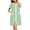 Green, variant on Sakmal Full Zip Moomoo Sleep Dress for Women Black Knee Length Comfy House Dress Short Sleeve Striped Nightgowns with Pockets
