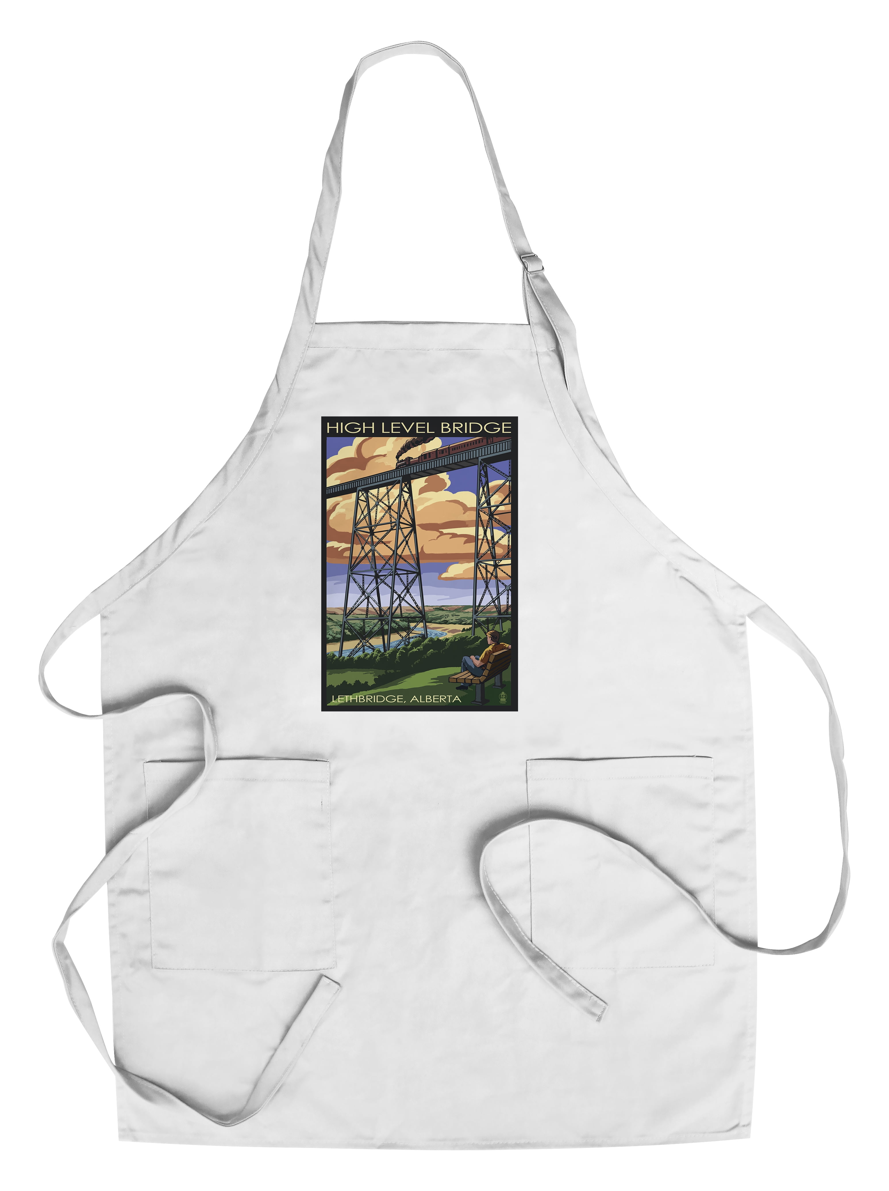 High Level Bridge, Lethbridge, Alberta (Cotton Canvas Apron, Kitchen
