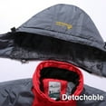 thumbnail image 3 of Keevoom Men Waterproof Ski Jacket Winter Snow Coat Windproof Mountain Warm Coat with Hood, 3 of 4