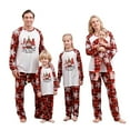 thumbnail image 2 of TIMIFIS Barboteuse Bébé Fille Garçon Pyjama de Noël Parent-Enfant Ensemble de Noël Chaud Doux Vacances de Noël Col Rond Combinaison à Manches Longues Pjs, 2 of 7