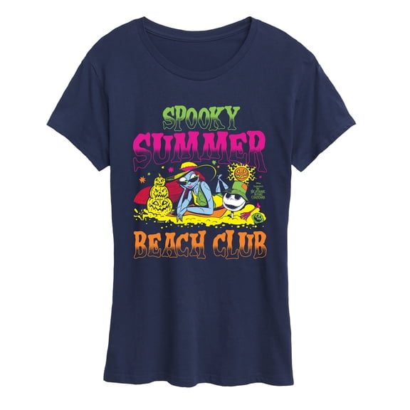 The Nightmare Before Christmas - Summer Beach Club - Women's Short Sleeve Graphic T-Shirt