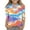 #4_Multicolor,Savings Clearance 2025!, variant on GA WEIHUA Toddler Girl's 3D Graphic T Shirt 2025 Spring Tie Dye Colorful Tops Kids Summer Fashion Blouses 3/4 Length Sleeve Tshirts Crewneck Outfits(Multicolor,3 Years)