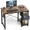 40IN Rust, variant on 40 Inch Computer Desk with Drawers, Home Office Writing Desk with X-Shaped Reinforcement, Modern Study Work Table with Side Hook, Sturdy Metal Frame