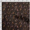 thumbnail image 3 of Soimoi Texture Print, Velvet Fabric, Decor Sewing Fabric By The Yard 54 Inch Wide,Decorative Fabric For Upholstery And Home Accents, Brown, 3 of 5