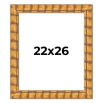 22x26 Frame Beige Real Wood Picture Frame Width 3 inches | Interior Frame Depth 0.5 inches |