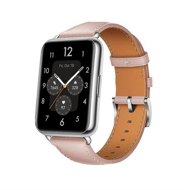 LEIXIUER Bracelet en Cuir Véritable pour Huawei Watch Fit 2 Bracelet de Montre Intelligente Remplacement Bracelet de Sport Rétro Accessoires Huawei Fit2