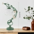 thumbnail image 6 of White Glass Table Lamp with Tiffany Style Victorian Design Flower Shade Lamp Without Bulb Handmade, 6 of 20