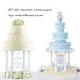 thumbnail image 3 of 4pcs 12.5cm Multi-layered Cake Roman Column Support Stand Decor Pillars DIY, 3 of 5