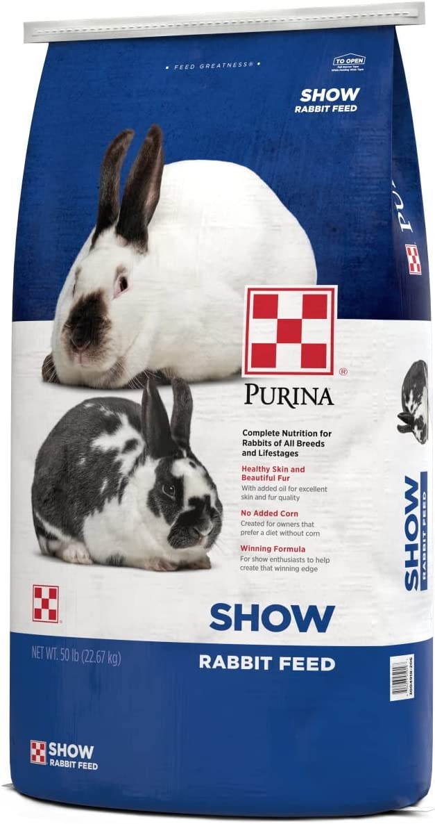 Purina Show Rabbit Feed, Feed for Show Rabbits, 50 lbs