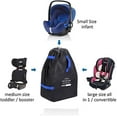 thumbnail image 3 of Car Seat Travel Bag for Airplane - Foldable Gate Check Car Seat Bag for Air Travel - Durable Infant Bag Cover with Adjustable Straps - Convertible Car Seat Backpack, Infant Carrier and Booster Seat, 3 of 8