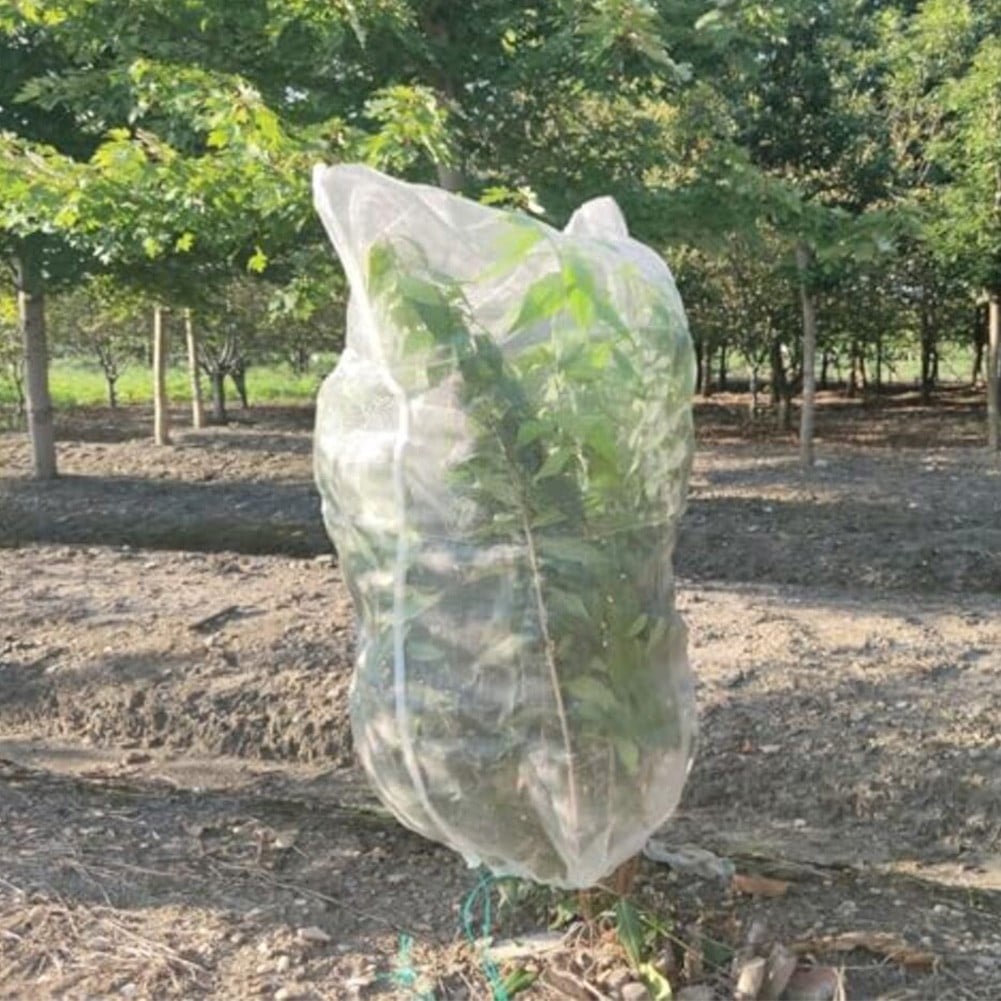SPRING 2Pcs Garden Netting Bags With Drawstring Plant Netting Protecting Fruit Trees