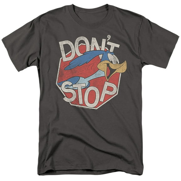 Looney Tunes Dont Stop S/S Adult 18/1 T-Shirt Charcoal