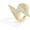 Yellow, variant on 14K Gold Lightning Shaped Moissanite Ring, Men's Hip-Hop Inspired Design, Eye-Catching Statement Piece