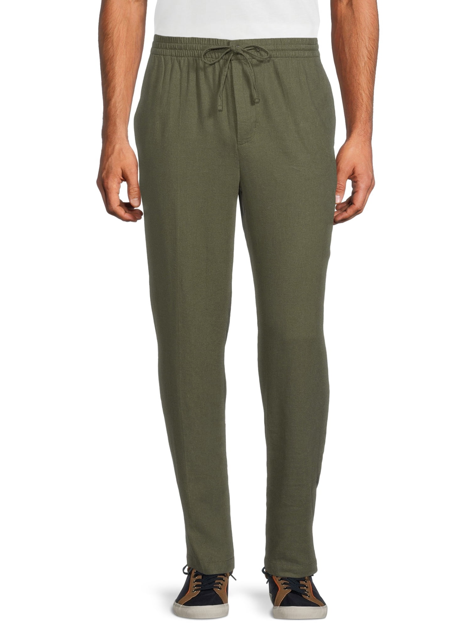 George Men’s Linen Pants - Walmart.com