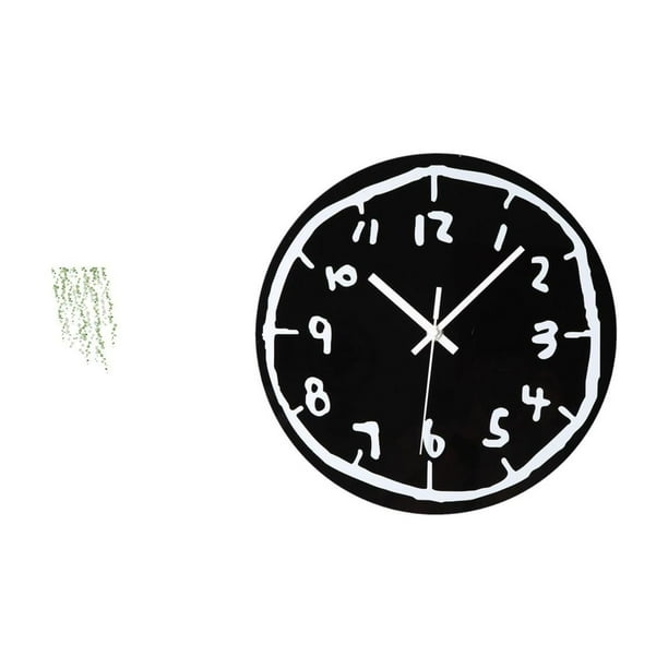 Adhesivo de pared,Vinilo decorativo de pared con enredaderas colgantes para dormitorio (DIY),Reloj de pared,Reloj de pared silencioso,sin tictac,decorativo,Reloj de pared moderno y sencillo de