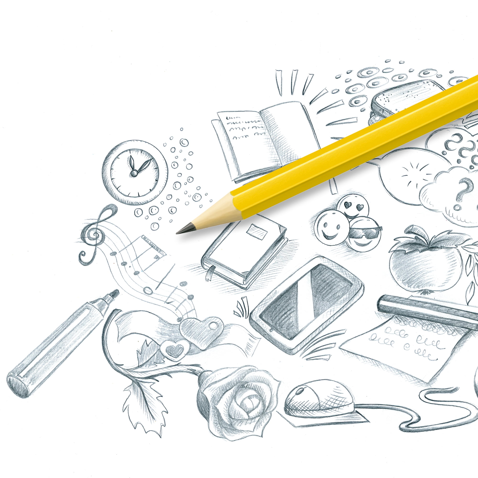 Crayons graphite jaunes Staedtler HB #2 Paquet de 20